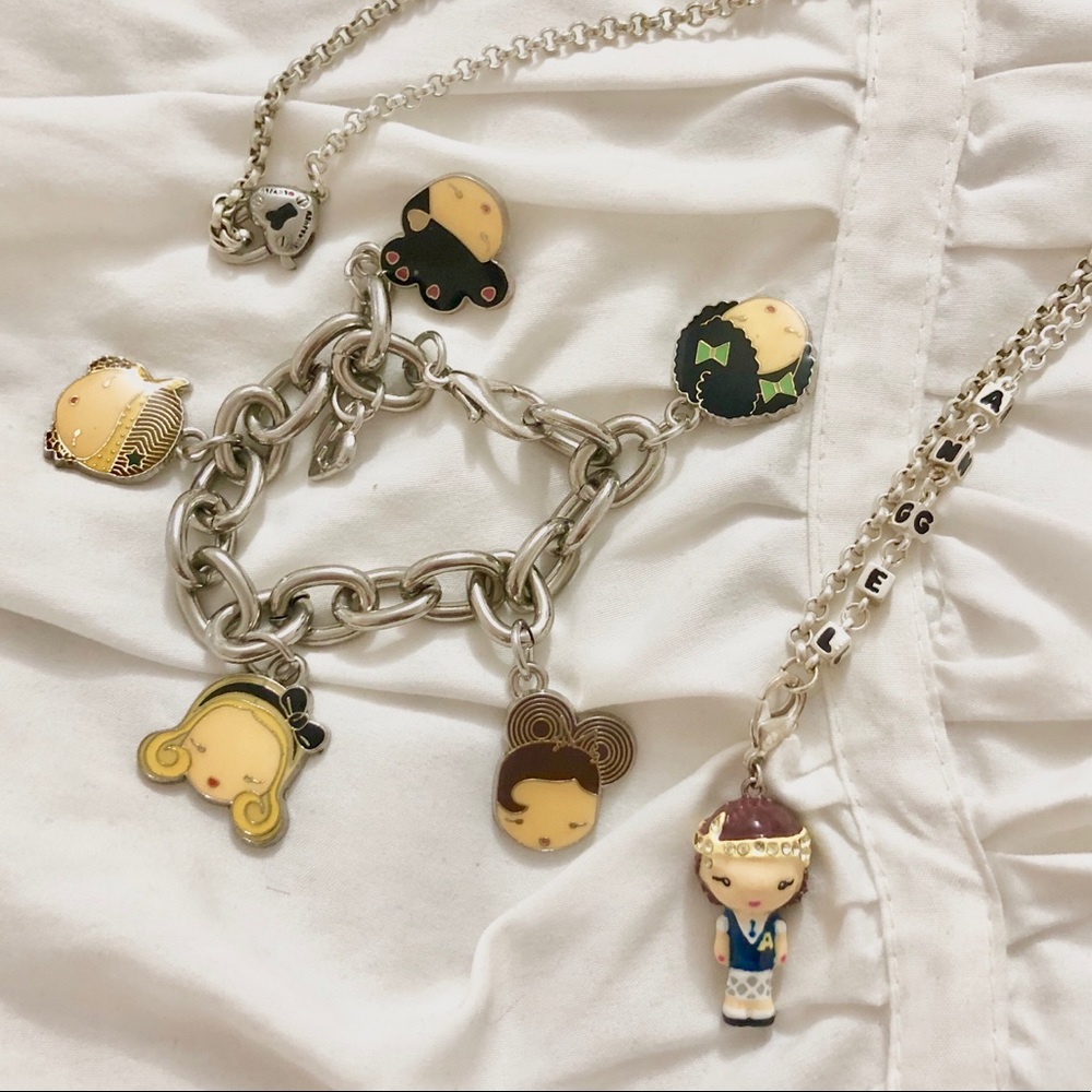 HARAJUKU LOVERS Charm Necklace and Bracelet